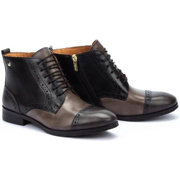 Pikolinos 8.5 Royal Flat Lace-Up Ankle Boots Lead EU 39 New w/Tag No Box - Picture 16 of 16